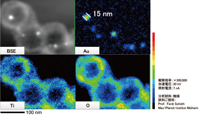 High magnification mapping analysis example using JXA-8530FPlus