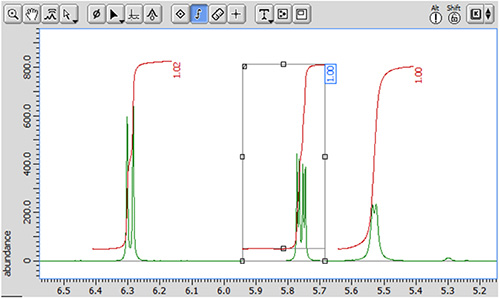 在频谱上显示（默认）