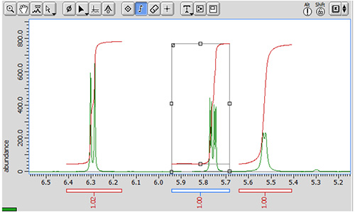 在标尺上显示积分值