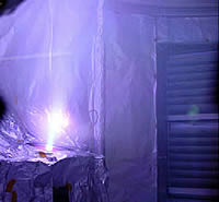 图3 大功率内置等离子枪反射光束