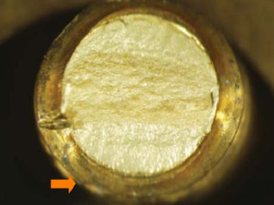 黄铜螺丝断裂面